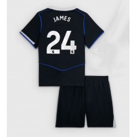 Stroje piłkarskie Chelsea Reece James #24 Koszulka Trzeciej dla dzieci 2025-26 Krótki Rękaw (+ szorty)